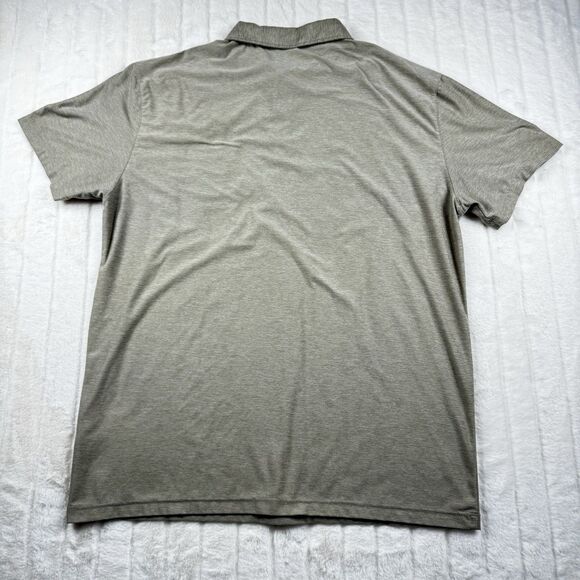 Vuori Shirt Strato Tech Polo Short Sleeve V188 Men's Large Beige Comfort Stretch - Picture 2 of 9